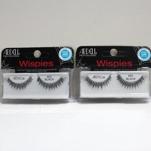 2 Sets New Ardell Professional False Eyelashes Wispies Number 602 Black